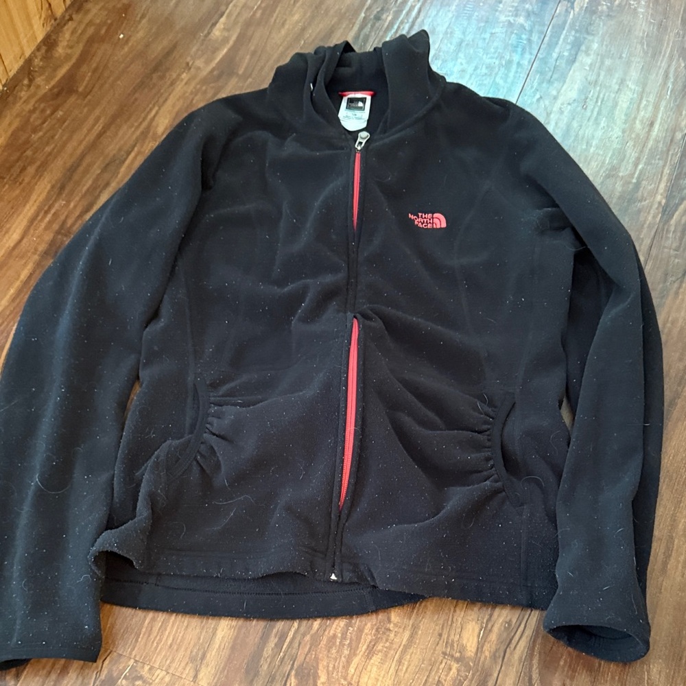 The North Face Black Jacket with Red Details